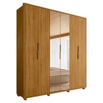 Guarda Roupa Casal Matisse 6 Portas Com Espelho MDF 210 cm Madetec