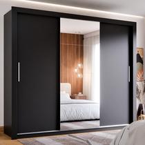 Guarda Roupa Casal Maxi Roupeiro 3 Portas de Correr E 4 Gavetas Com Espelho Guarda Roupa Casal Maxi Roupeiro 3 Portas de Correr E 4 Gavetas Com Espelho