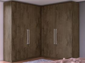 Guarda-roupa Casal MDF 4 Portas 4 Gavetas