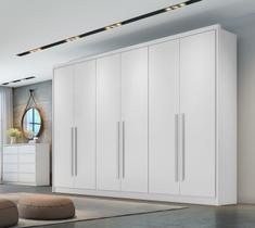 Guarda Roupa Casal MDF 6PORTAS 6GAVETAS Reno Branco Guarda Roupa Casal MDF 6PORTAS 6GAVETAS Reno Branco