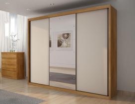 Guarda-Roupa Casal MDF Vegas 3Pts 6Gav com Espelho