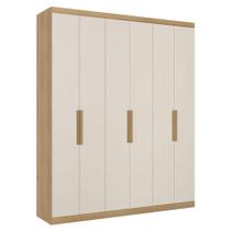 Guarda Roupa Casal Milan 6 Portas Capuccino Off White Acetinado E Cabeceira Formosa Glass Capuccino - Thb Guarda Roupa Casal Milan 6 Portas Capuccino Off White Acetinado E Cabeceira Formosa Glass Capuccino - Thb