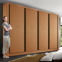 Guarda Roupa Casal Milano 4 Portas de Correr 4 Gavetas Branco MDP Guarda Roupa Casal Milano 4 Portas de Correr 4 Gavetas Branco MDP