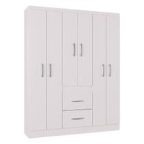 Guarda Roupa Casal Milão 6 Portas Branco Brilho Poquema Guarda Roupa Casal Milão 6 Portas Branco Brilho Poquema