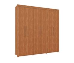 Guarda Roupa Casal Milão 6 Portas Pés Madeira Camas Fênix