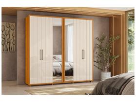 Guarda-Roupa Casal Miró Ripado Com Escada 6 Portas 4 Gavetas 2 Portas C/ Espelho - 7 Decor Guarda-Roupa Casal Miró Ripado Com Escada 6 Portas 4 Gavetas 2 Portas C/ Espelho - 7 Decor