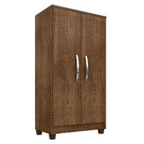Guarda Roupa Casal Modena Com Espelho 6 Portas Cômoda Sapateira Cannes E Armário Multiuso Recife Malbec - Incorplac
