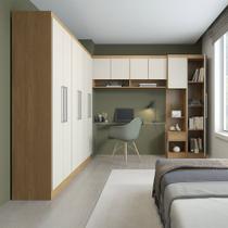 Guarda Roupa Casal Modulado 240 240 Cm 6 Peças MDP Menu Móveis