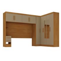 Guarda-Roupa Casal Modulado 3 Peças 9 Portas 5 Gavetas com Espelhos e Maleiro 100% MDF Guarda-Roupa Casal Modulado 3 Peças 9 Portas 5 Gavetas com Espelhos e Maleiro 100% MDF