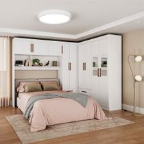 Guarda-Roupa Casal Modulado 5 Portas Hercules 4 Portas 4 Gavetas com Espelho