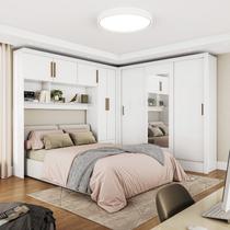 Guarda-roupa Casal Modulado 5 Portas Santiago 3 Portas com Espelho 5 Gavetas Guarda-roupa Casal Modulado 5 Portas Santiago 3 Portas com Espelho 5 Gavetas