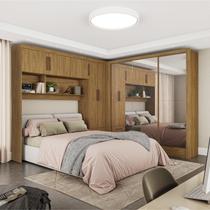 Guarda-Roupa Casal Modulado 5 Portas Santiago 3 Portas Premium 5 Gaveta com Espelho