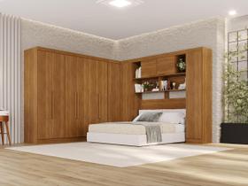 Guarda-Roupa Casal Modulado Canto 11 Portas com Espaço para Cama Multimóveis Guarda-Roupa Casal Modulado Canto 11 Portas com Espaço para Cama Multimóveis
