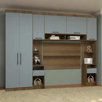 Guarda Roupa Casal Modulado Cp02 Delphi Avelã/Grey L01 - Mpozenato Guarda Roupa Casal Modulado Cp02 Delphi Avelã/Grey L01 - Mpozenato