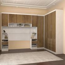 Guarda Roupa Casal Modulado Cp09 Taiga Branco L01 - Mpozenato