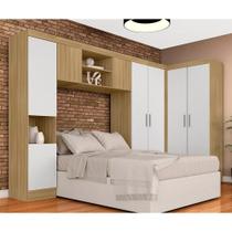 Guarda Roupa Casal Modulado Maeve Boreal/branco - Móveis Arapongas - A Móveis Arapongas