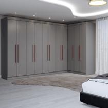 Guarda-Roupa Casal Modulado Odisseia 11 Portas 4 Gavetas Onix - Panorama Móveis