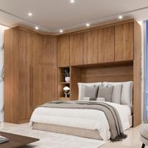 Guarda Roupa Casal Modulado Safira 008 em MDF Com 8 Portas e 4 Gavetas Roupeiro para Quarto