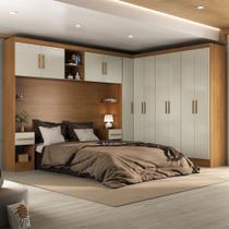 Guarda-Roupa Casal Modulado Soberano 11 Portas 5 Gavetas Cinamomo/Off White - Panorama Móveis Guarda-Roupa Casal Modulado Soberano 11 Portas 5 Gavetas Cinamomo/Off White - Panorama Móveis