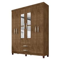 Guarda Roupa Casal Mogi com Espelho 6 Portas Malbec - Incorplac Guarda Roupa Casal Mogi com Espelho 6 Portas Malbec - Incorplac