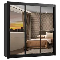 Guarda Roupa Casal Mônaco 3 Portas de Correr Madesa