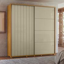 Guarda-Roupa Casal Monet Ripado 2 Portas De Correr 4 Gavetas - 7 Decor Guarda-Roupa Casal Monet Ripado 2 Portas De Correr 4 Gavetas - 7 Decor