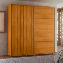 Guarda-Roupa Casal Monet Ripado 2 Portas De Correr 4 Gavetas - 7 Decor Guarda-Roupa Casal Monet Ripado 2 Portas De Correr 4 Gavetas - 7 Decor