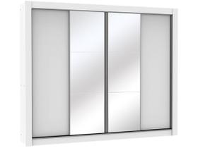 Guarda Roupa Casal Montana Branco 4 Portas 2 Espelhos Madesa