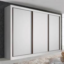 Guarda Roupa Casal Nápoli Branco 3 Portas 6 Gavetas Minastex