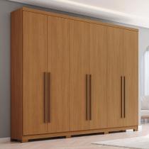 Guarda-Roupa Casal New Jade 6 Portas 3 Gavetas Cinamomo - Henn
