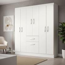 Guarda Roupa Casal New Marbella 7 Portas 1 Gaveta MDP Design Moderno e Funcional - Evidência Guarda Roupa Casal New Marbella 7 Portas 1 Gaveta MDP Design Moderno e Funcional - Evidência