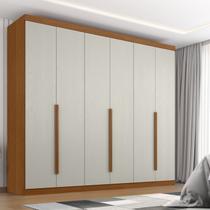 Guarda Roupa Casal New Monumental 6 Portas de Bater 4 Gavetas Marrom/Cinamomo/Areia Guarda Roupa Casal New Monumental 6 Portas de Bater 4 Gavetas Marrom/Cinamomo/Areia