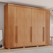 Guarda-Roupa Casal Norton 6 Portas 4 Gavetas Flex Nature - Henn Guarda-Roupa Casal Norton 6 Portas 4 Gavetas Flex Nature - Henn