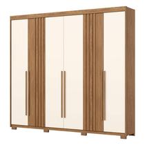 Guarda Roupa Casal Norton 6 Portas Nature Off White - Henn Guarda Roupa Casal Norton 6 Portas Nature Off White - Henn