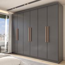 Guarda-Roupa Casal Odisseia 6 Portas 2 Gavetas Onix - Panorama Móveis Guarda-Roupa Casal Odisseia 6 Portas 2 Gavetas Onix - Panorama Móveis