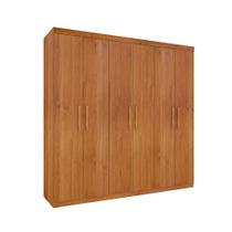 Guarda Roupa Casal Olimpo 6 Portas Cinamomo Off White - Tcil