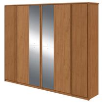 Guarda Roupa Casal Ollie 6 Portas Amêndoa Clean Flex com Espelho Lopas Guarda Roupa Casal Ollie 6 Portas Amêndoa Clean Flex com Espelho Lopas