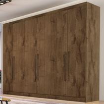 Guarda-Roupa Casal Oslo 6 Portas 4 Gavetas 100% Mdf Brauna - Mademarques Guarda-Roupa Casal Oslo 6 Portas 4 Gavetas 100% Mdf Brauna - Mademarques