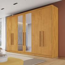 Guarda-Roupa Casal Oslo 6 Portas 6 Gavetas 100% Mdf com Espelho Peroba - Mademarques Guarda-Roupa Casal Oslo 6 Portas 6 Gavetas 100% Mdf com Espelho Peroba - Mademarques