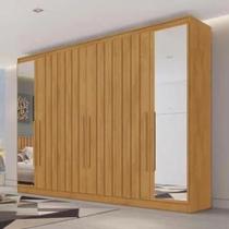 Guarda roupa Casal Oxford 6 Portas 6 Gavetas Com Espelho Ripado 100 Mdf Peroba Made marques MADE MARCS Guarda roupa Casal Oxford 6 Portas 6 Gavetas Com Espelho Ripado 100 Mdf Peroba Made marques MADE MARCS