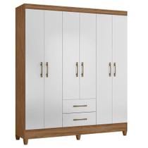 Guarda Roupa Casal Panamá 6 Portas Branco - Moval