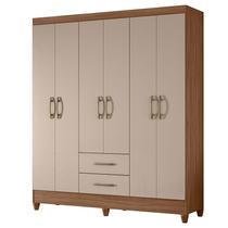 Guarda Roupa Casal Panamá 6 Portas Carvalho Fendi - Moval Guarda Roupa Casal Panamá 6 Portas Carvalho Fendi - Moval