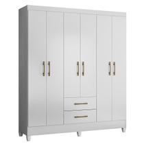 Guarda Roupa Casal Panamá 6 Portas e 2 Gavetas - Moval