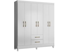 Guarda Roupa Casal Panamá 6 Portas e 2 Gavetas - Moval