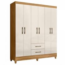 Guarda Roupa Casal Panamá 6 Portas Freijó Off White - Moval Guarda Roupa Casal Panamá 6 Portas Freijó Off White - Moval