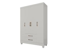 Guarda Roupa Casal Paraty 4 Portas 2 Gavetas com Prateleiras e Cabideiro Compacto e Funcional Guarda Roupa Casal Paraty 4 Portas 2 Gavetas com Prateleiras e Cabideiro Compacto e Funcional