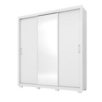 Guarda Roupa Casal Paris 3 Portas Branco - Bela Móveis