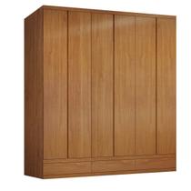 Guarda Roupa Casal Paris 6 Portas 100% MDF 15mm 6 Gavetas 3 Sapateiras Amplo Espaço - Bianchi Móveis