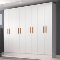 Guarda-Roupa Casal Paris 8 Portas Branco - Evidencia Móveis