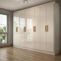 Guarda-Roupa Casal Paris 8 Portas Branco
